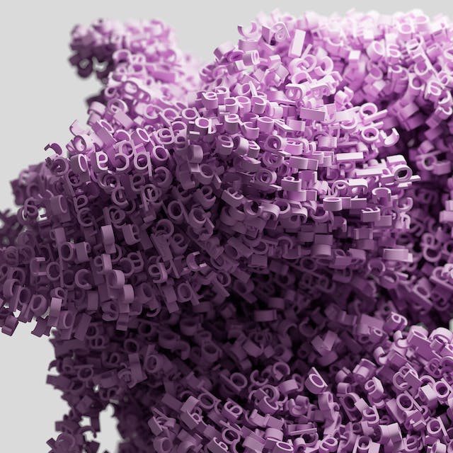 A photo reduced to coloured blocks, showing how the whole picture carries meaning beyond individual pixels