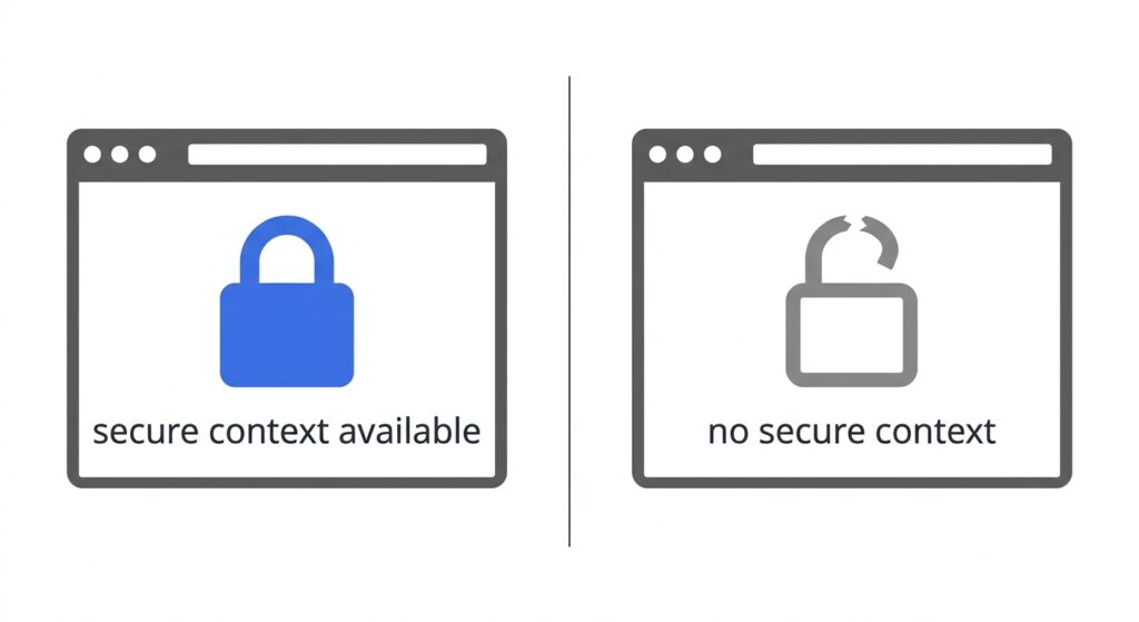 Image showing LSH verses RHS depicting secure or not