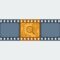 A film strip showing one frame under analysis